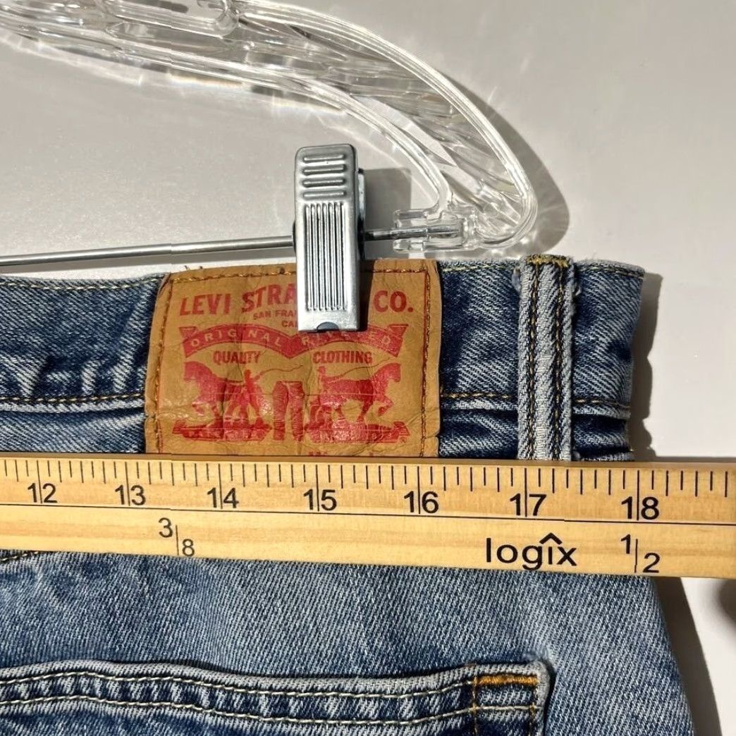 Levi's Levi's 505 Relaxed Straight Leg Fit Washed Blue Denim Jeans Men's 36x30 Size US 36 / EU 52 - 5 Thumbnail