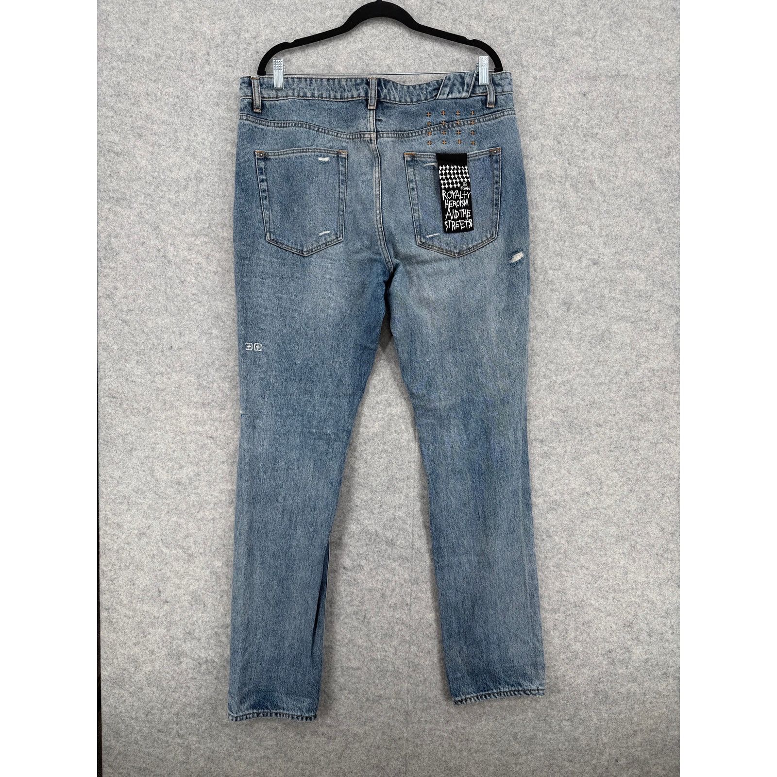 Ksubi NEW Ksubi Chitch Plus One Ripped Light Blue Jeans Size 36 Size US 36 / EU 52 - 6 Thumbnail