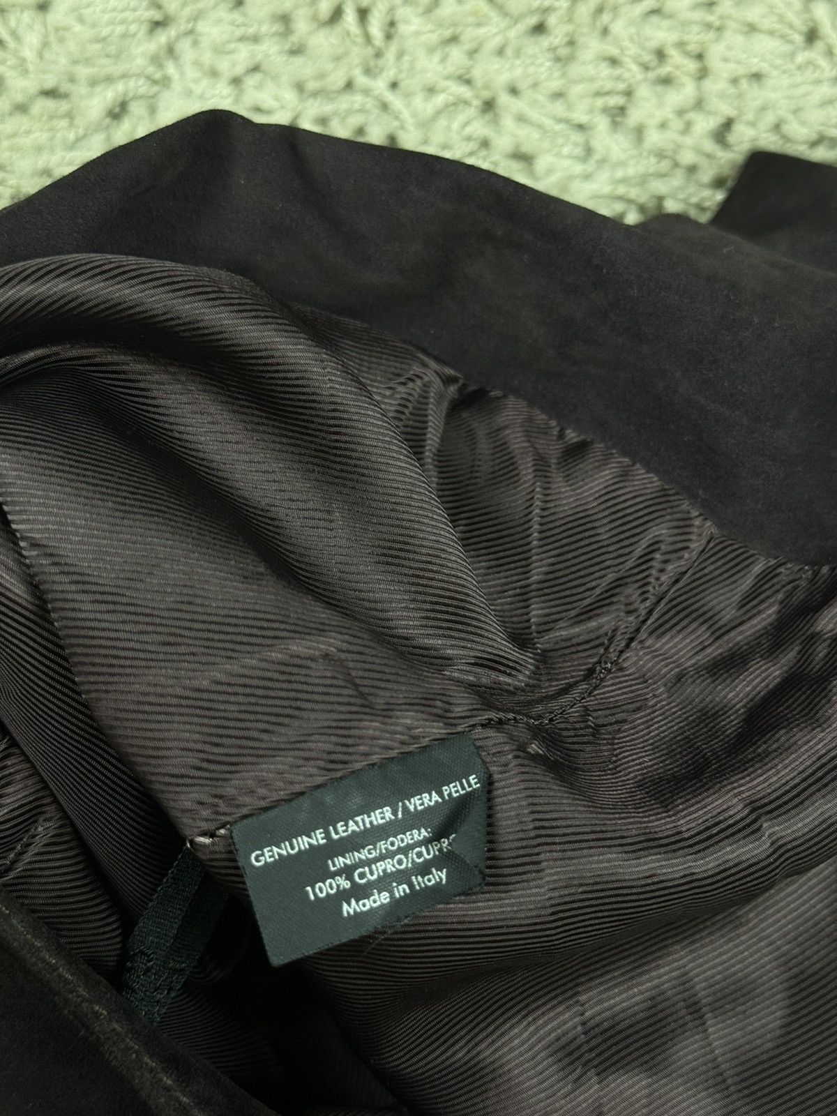 Gucci × Leather Luxury leather skirt Gucci original casual streetwear item Size 27" / US 4 / IT 40 - 4 Thumbnail