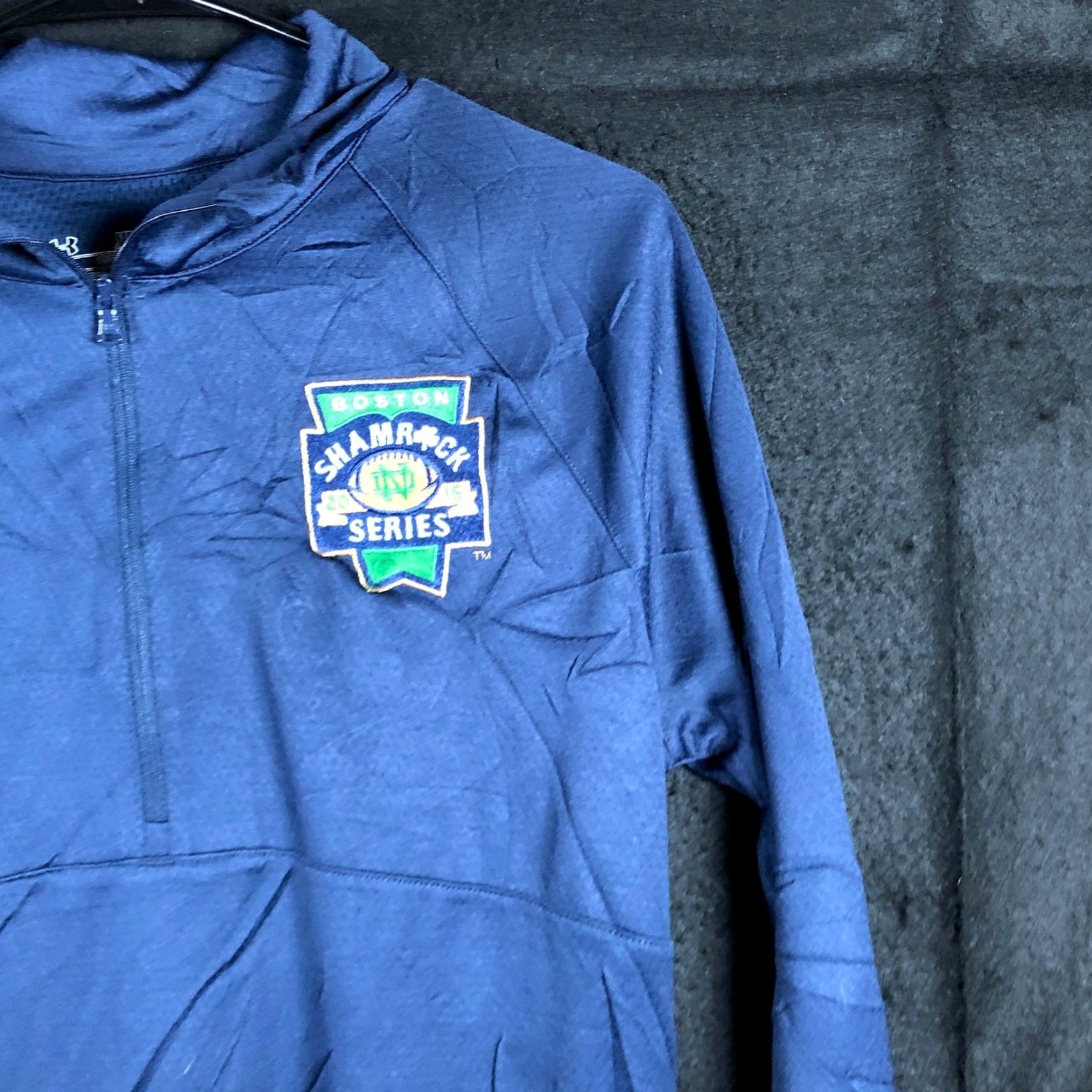 Under Armour VINTAGE Under Armour Mens Shirt Navy Blue 1/4 Zip Loose All Season Gear Long Sleeve M Size US M / EU 48-50 / 2 - 5 Thumbnail