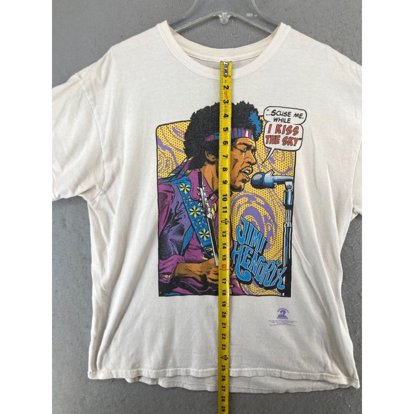 Liquid Blue VINTAGE Liquid Blue Jimi Hendrix Band T-Shirt XL White Graphic Print Men 80s Rock Music Size US XL / EU 56 / 4 - 4 Thumbnail
