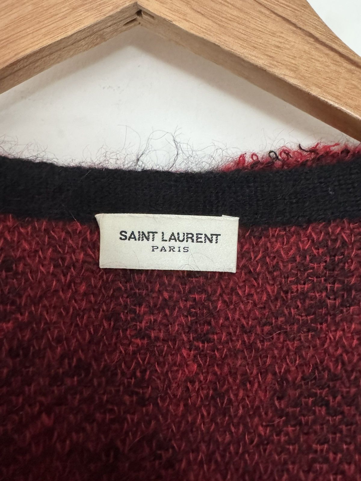 Saint Laurent Paris Hedi FW13 Red Babycat Cardigan Size US S / EU 44-46 / 1 - 2 Thumbnail