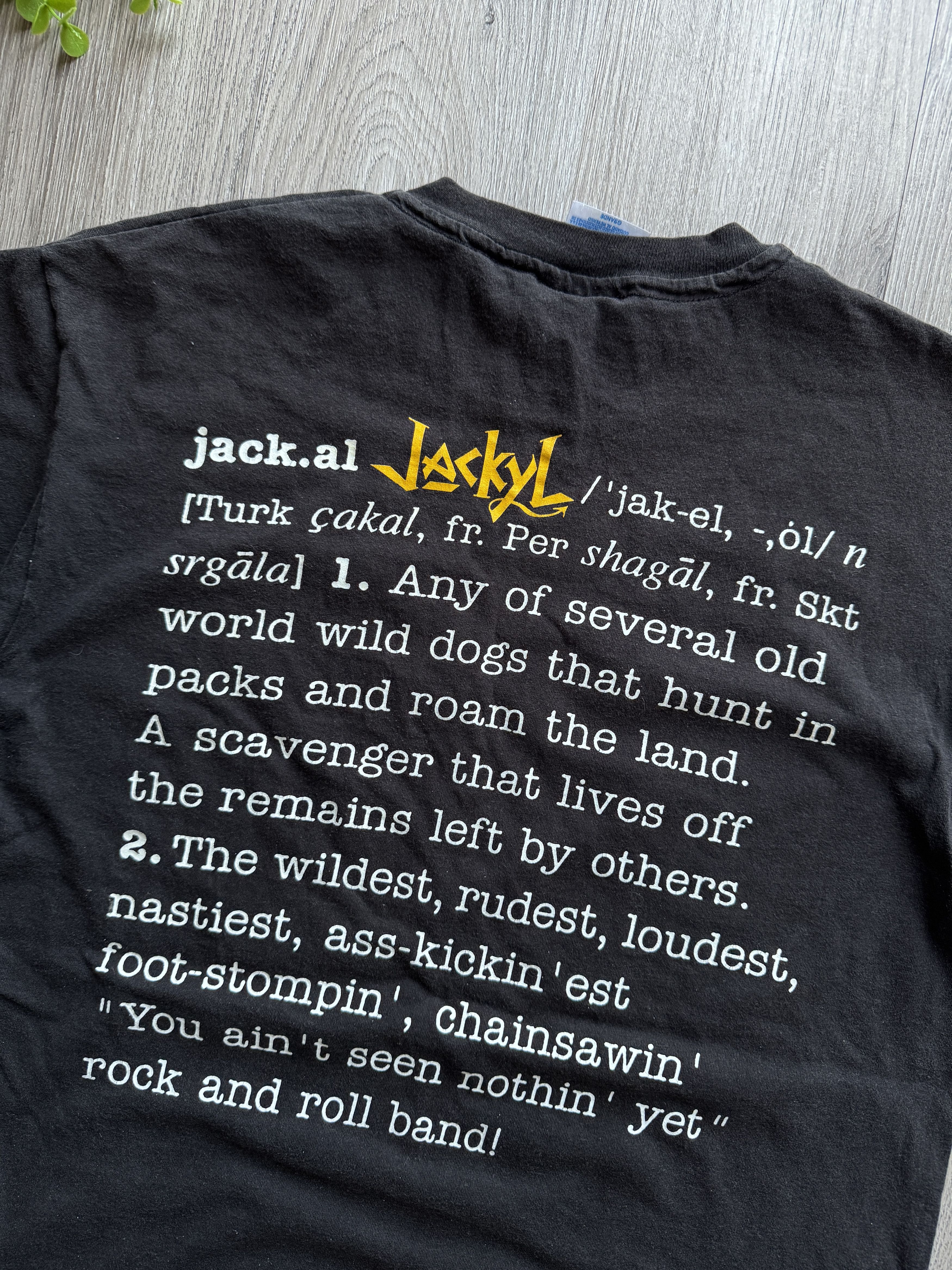 Band Tees Vintage 90s Jackyl Definition Chainsaw Rock Tee Size US L / EU 52-54 / 3 - 4 Thumbnail
