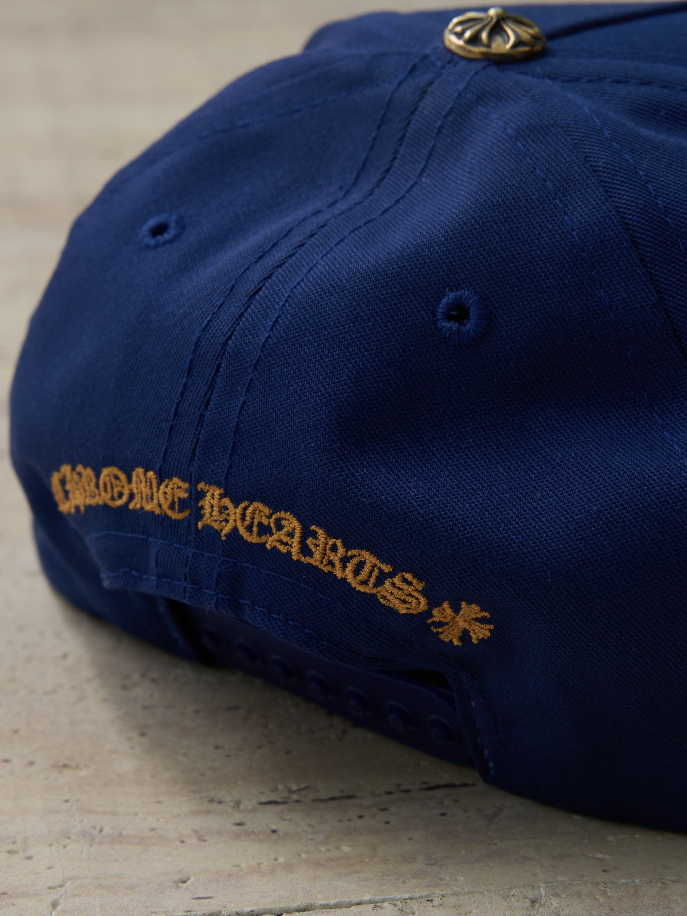 Chrome Hearts Chrome Hearts CH Leather Patch Baseball Cap Blue Orange Size ONE SIZE - 5 Thumbnail