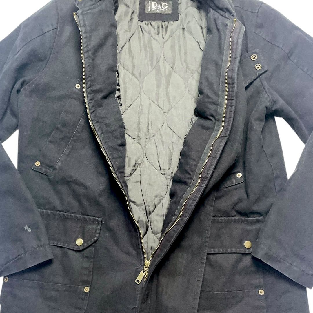Dolce & Gabbana Vintage Dolce & Gabbana Black Utility Jacket Size US L / EU 52-54 / 3 - 4 Thumbnail