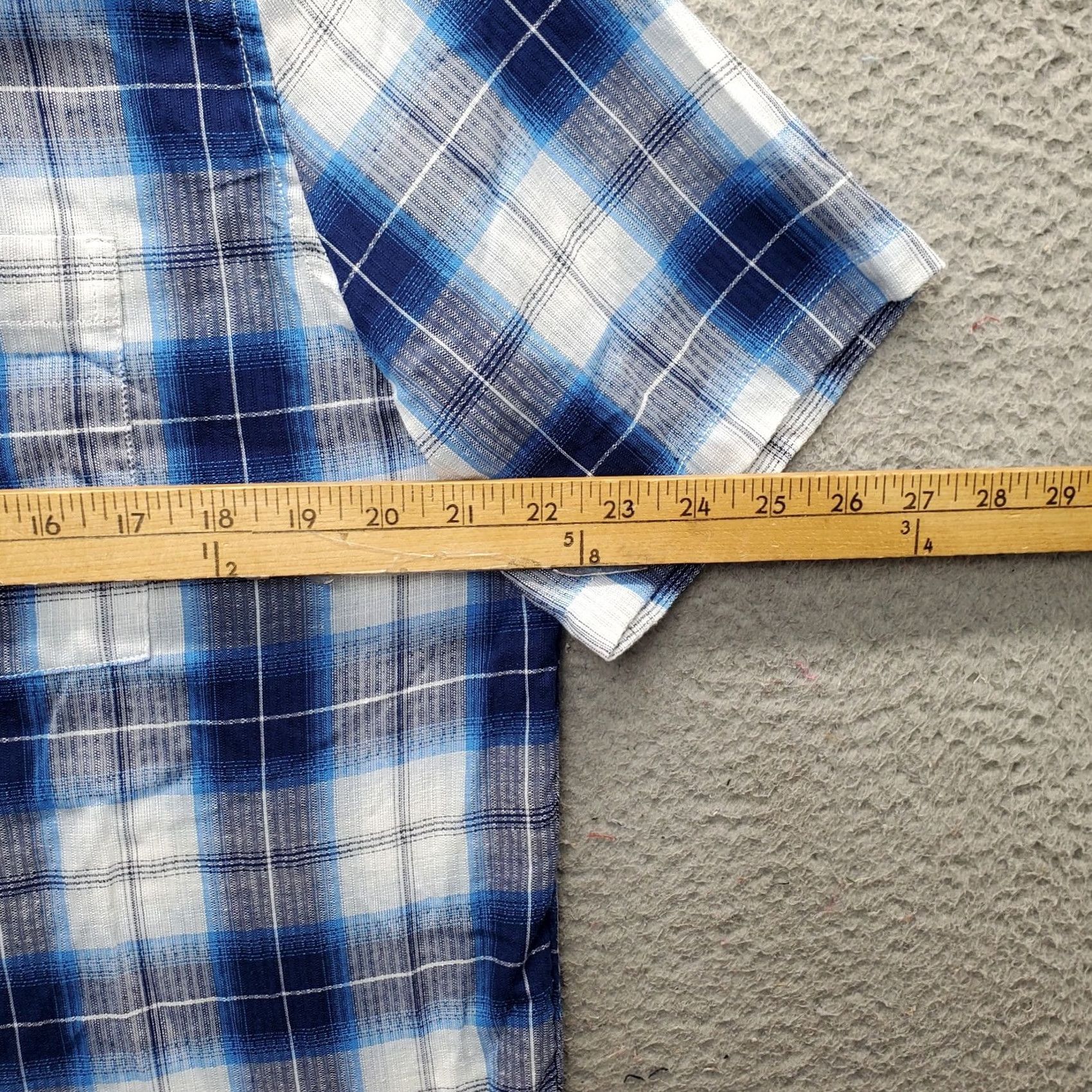 Gap Gap Dobby Camp Shirt Mens M Multi Plaid Linen Short Sleeve Collared Button Up Size US M / EU 48-50 / 2 - 4 Thumbnail