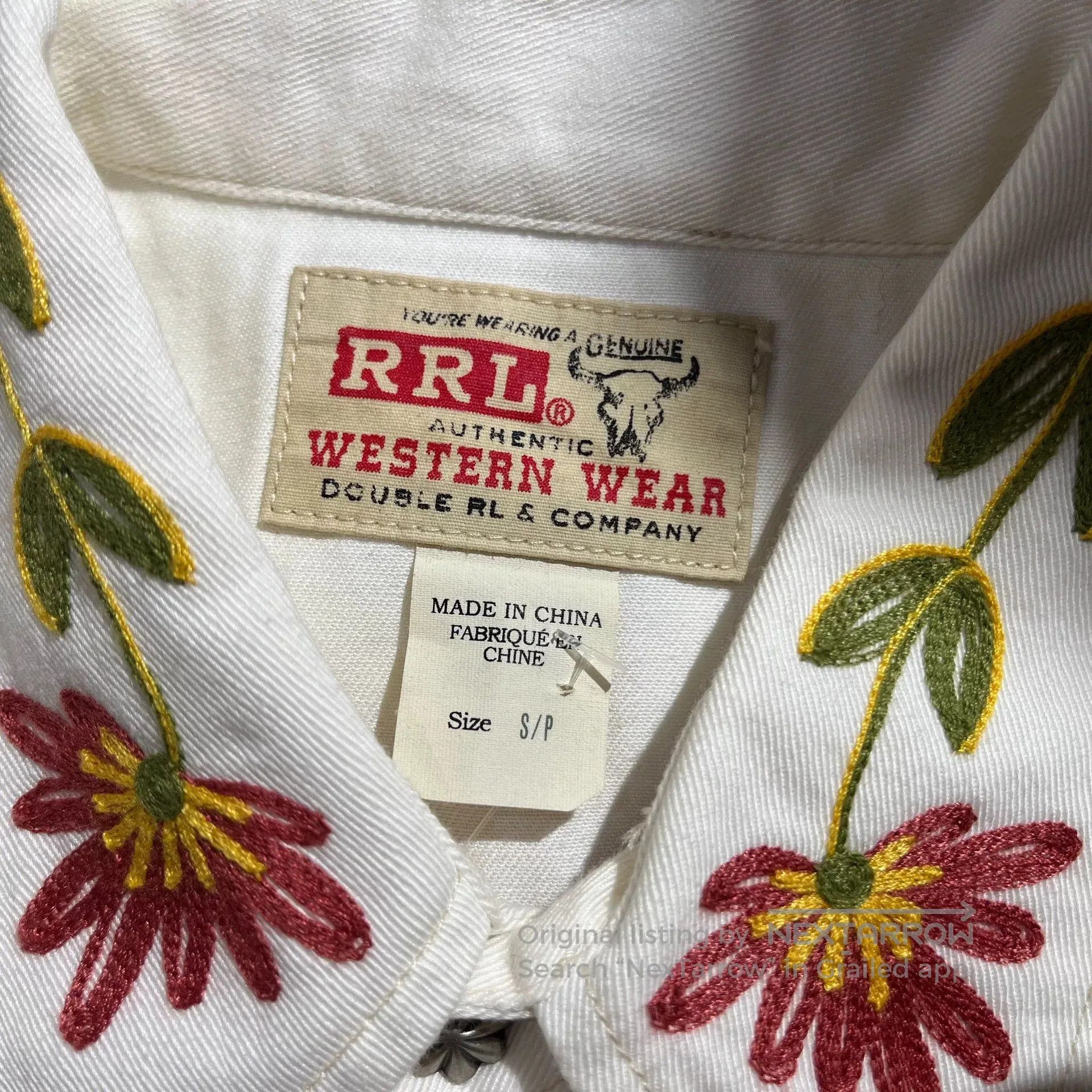 RRL Ralph Lauren Limited Edition Embroidered Shirt. Size US S / EU 44-46 / 1 - 4 Thumbnail