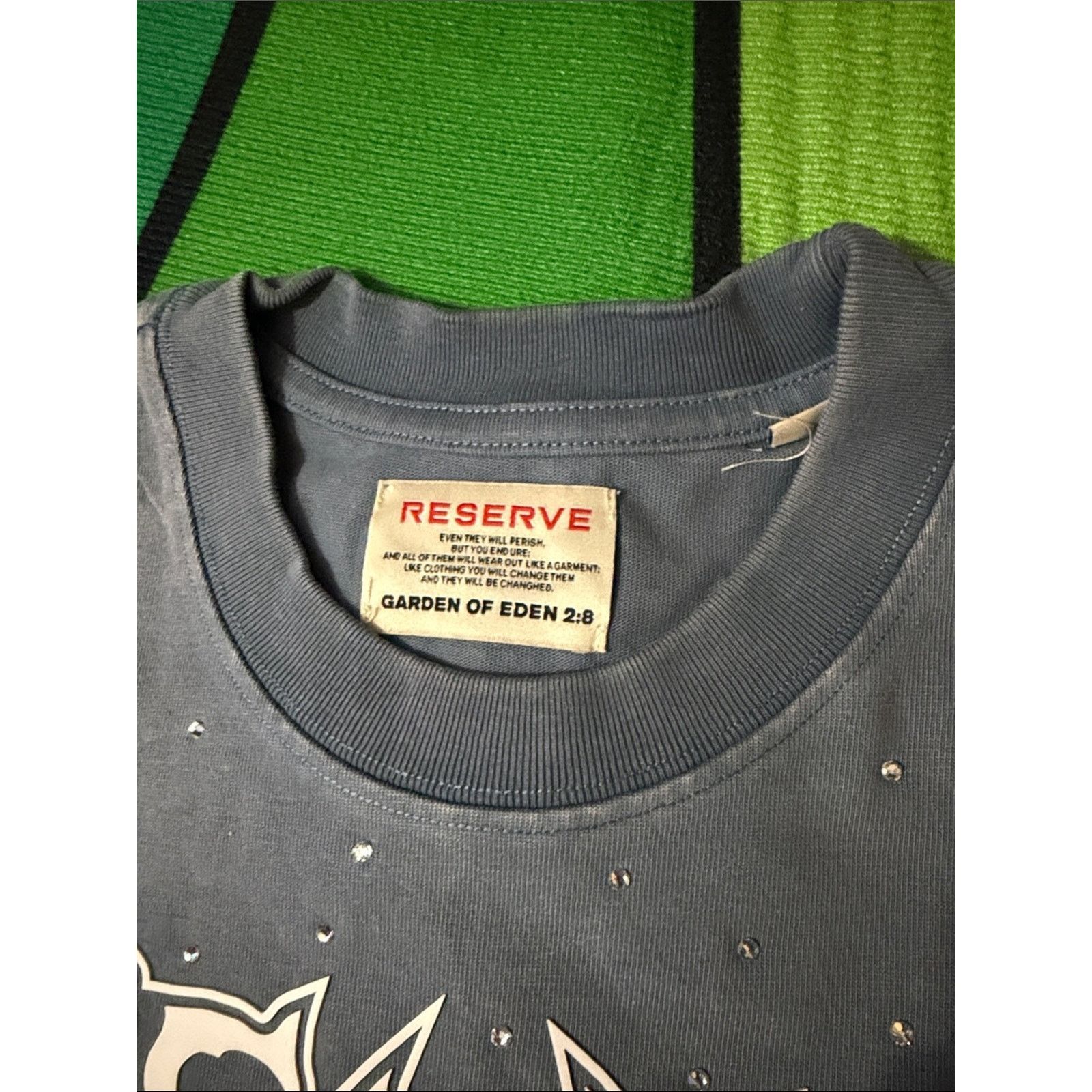 Other RESERVE “KINGDOM OF GOD” RESURRECTION - RHINESTONES TEE Size US S / EU 44-46 / 1 - 6 Thumbnail
