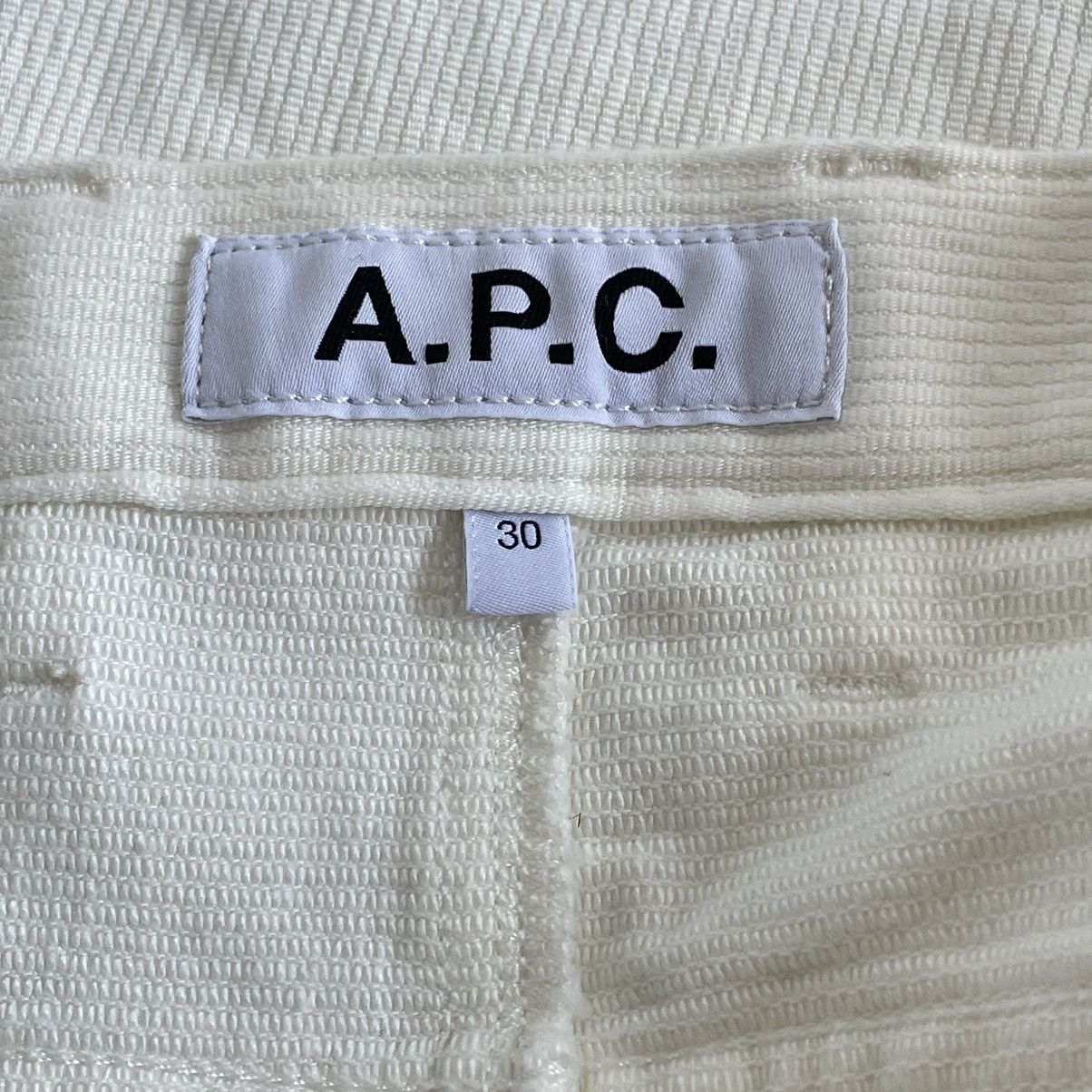A.P.C. A.P.C. Rue Madame Paris Cream White Stretch Pants Size US 30 / EU 46 - 16 Thumbnail