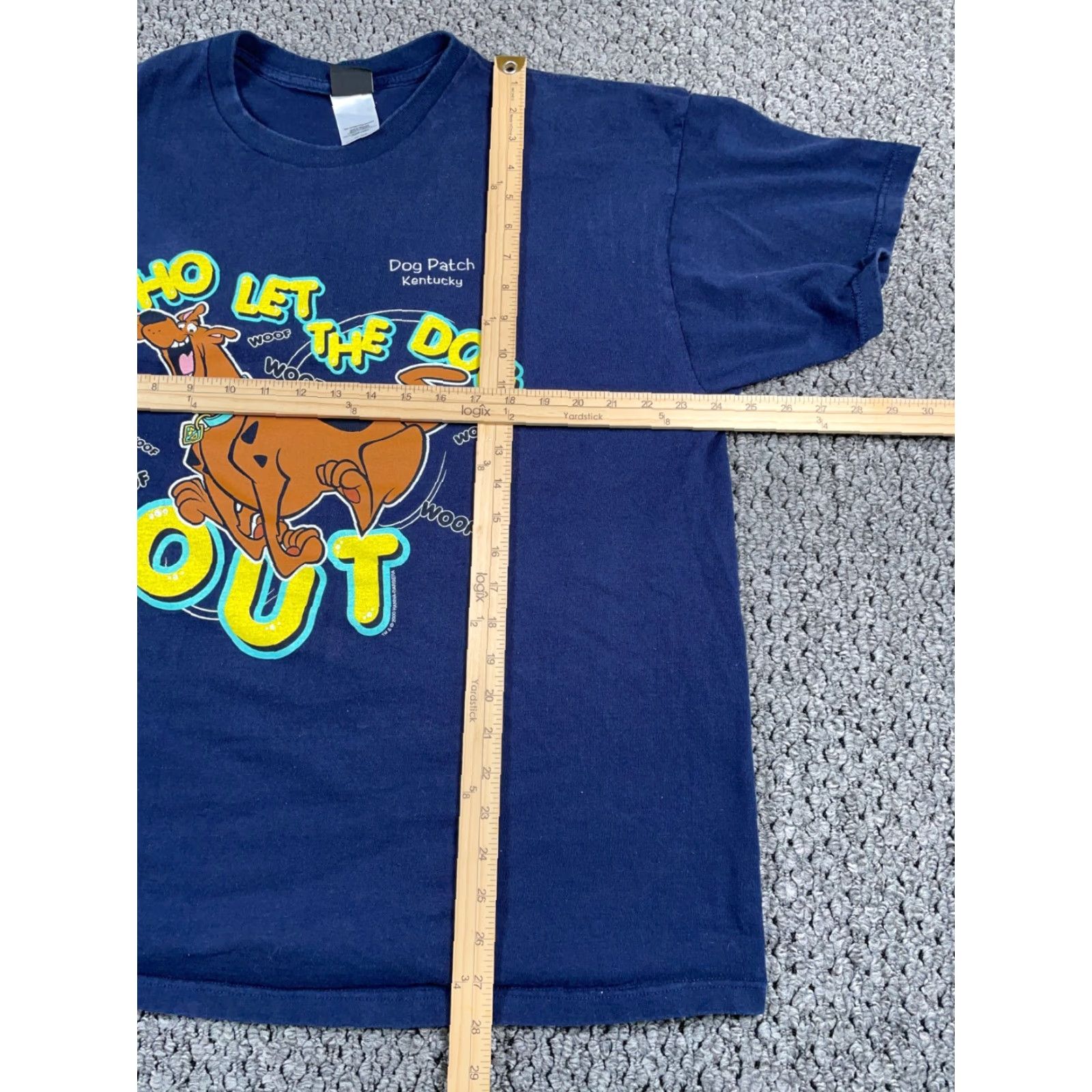 Vintage VINTAGE Scooby-Doo T-Shirt Dark Blue 2XL Men Short Sleeve Crew Neck Cartoon Retro 2000s Mens Shirt Size US XXL / EU 58 / 5 - 5 Thumbnail