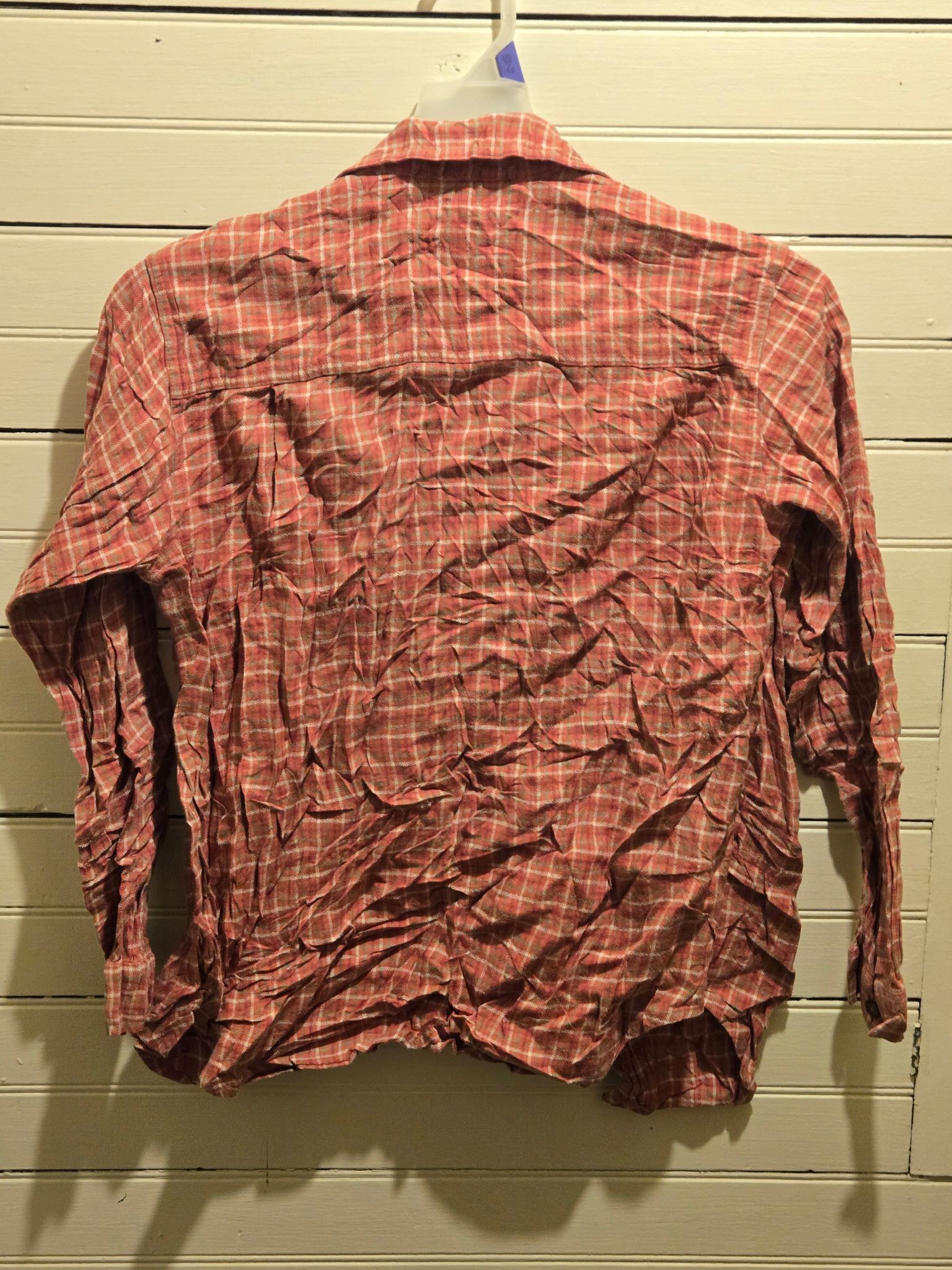 Van Heusen Van Heusen Shirt Mens S-M Long Sleeve Plaid Button Up Red Size US M / EU 48-50 / 2 - 3 Thumbnail