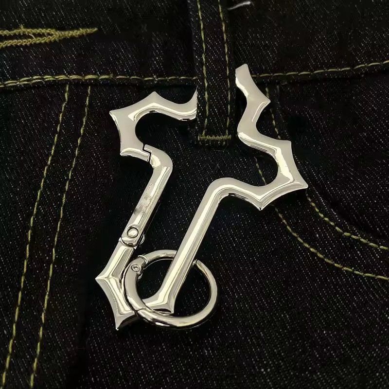 Other Saint chrome Cross Carabiner keychain steel Size ONE SIZE - 1 Thumbnail