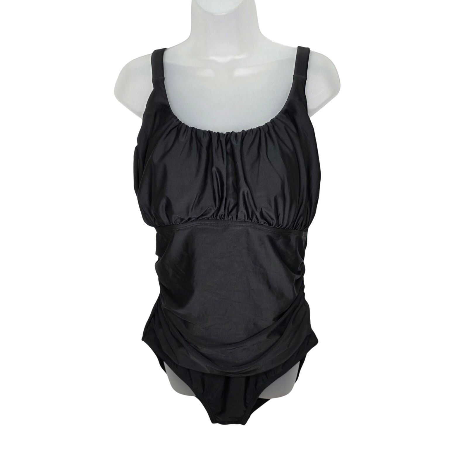 Other Black Adjustable Strap Tummy Control One Piece Swimsuit Size XXL / US 16-18 / IT 52-54 - 1 Thumbnail