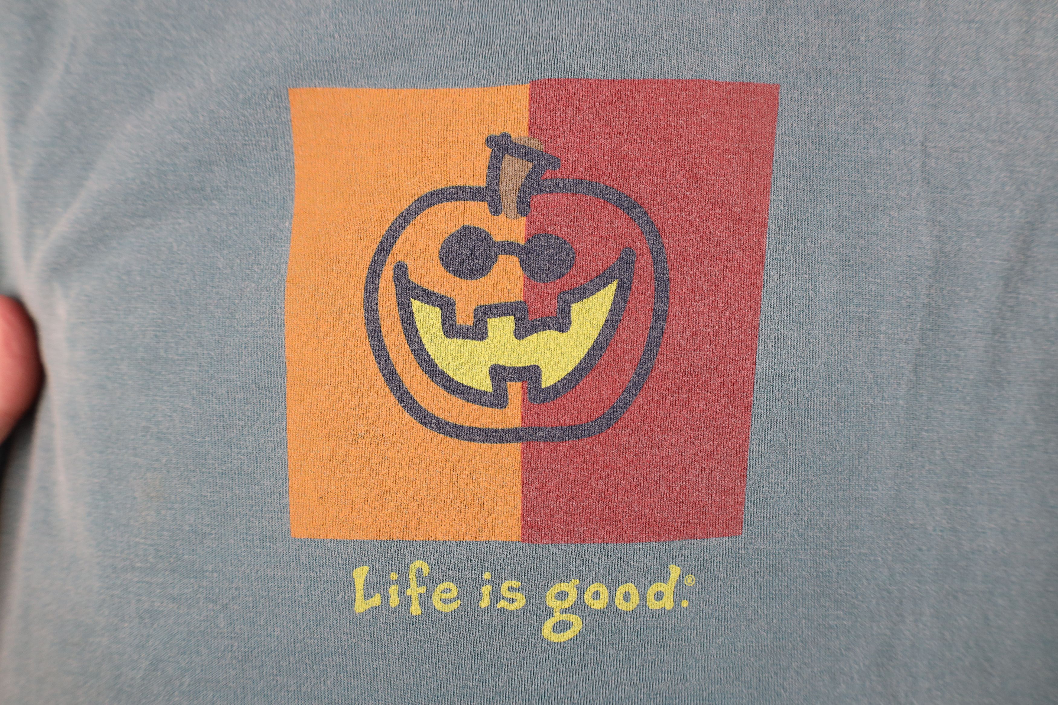 Life is Good Vintage Y2K Life is Good Pumpkin Long Sleeve T-Shirt Size US XL / EU 56 / 4 - 4 Thumbnail
