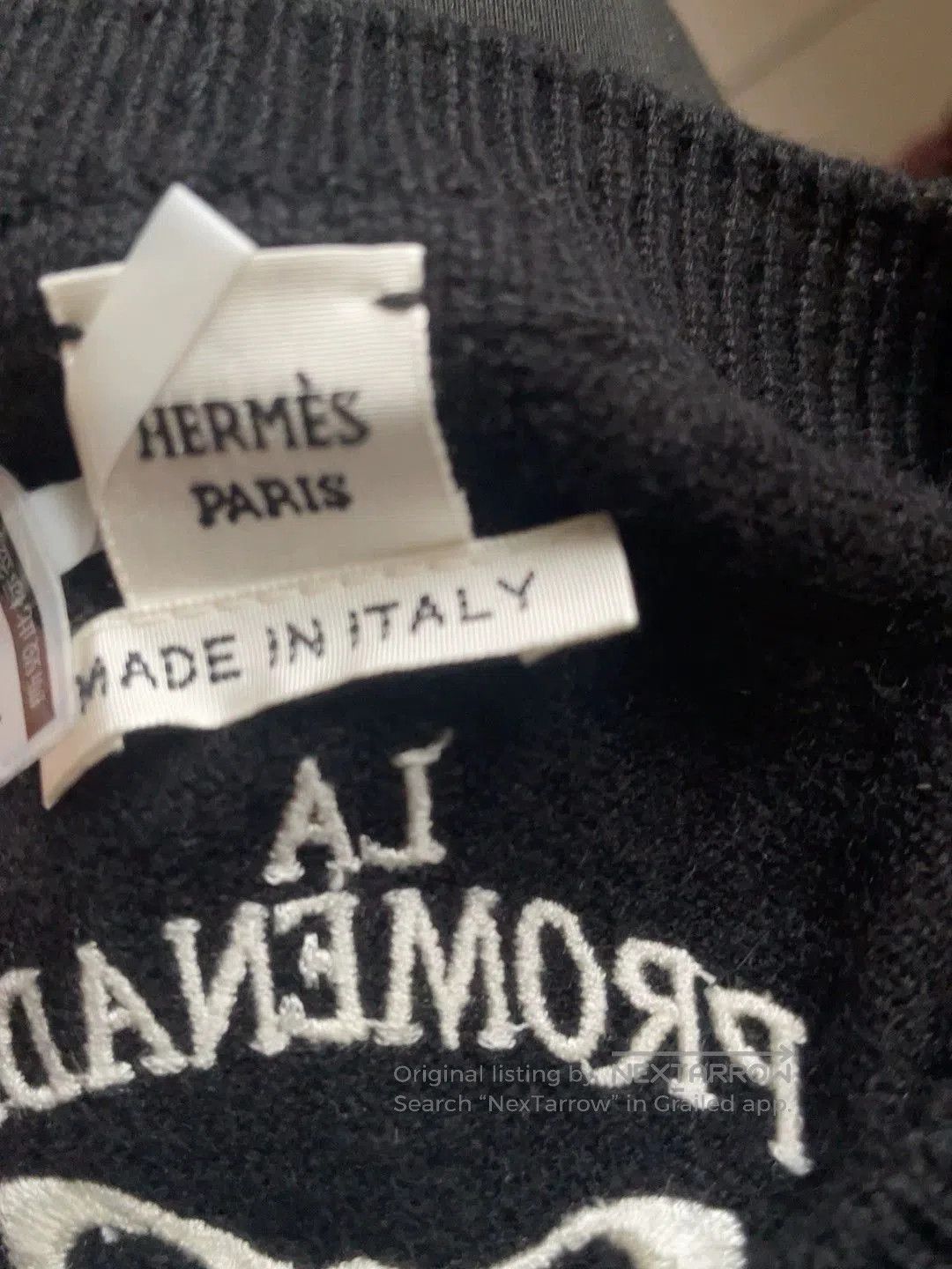 Hermes Hermès Women's Black Cashmere Sweater. Size US M / EU 48-50 / 2 - 7 Thumbnail