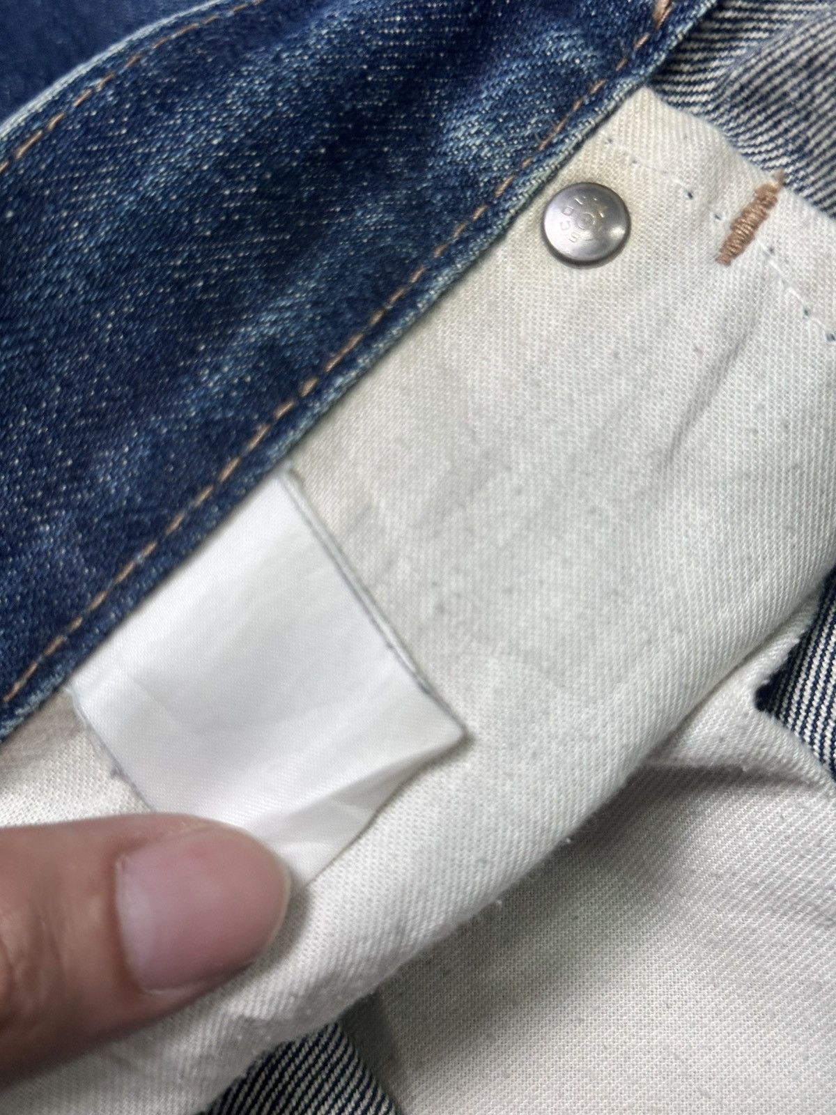 Warehouse Unique Clothing Warehouse Single R Baggy Loose and Faded Size US 33 - 9 Thumbnail