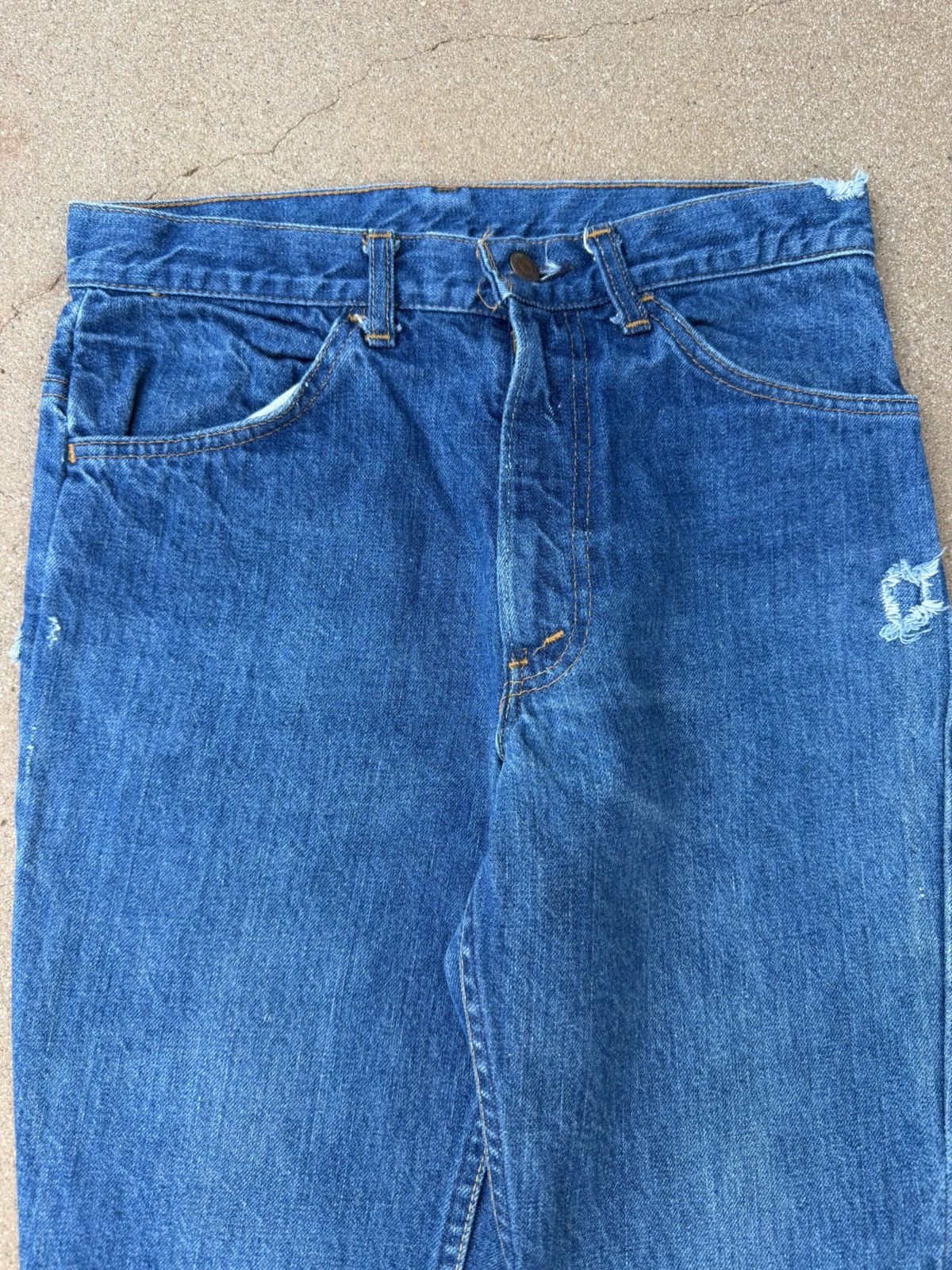 Levi's Vtg 70’s Levi’s 646 Orange Tab Bellbottom Flare Jeans 29x30 Size US 29 - 4 Thumbnail