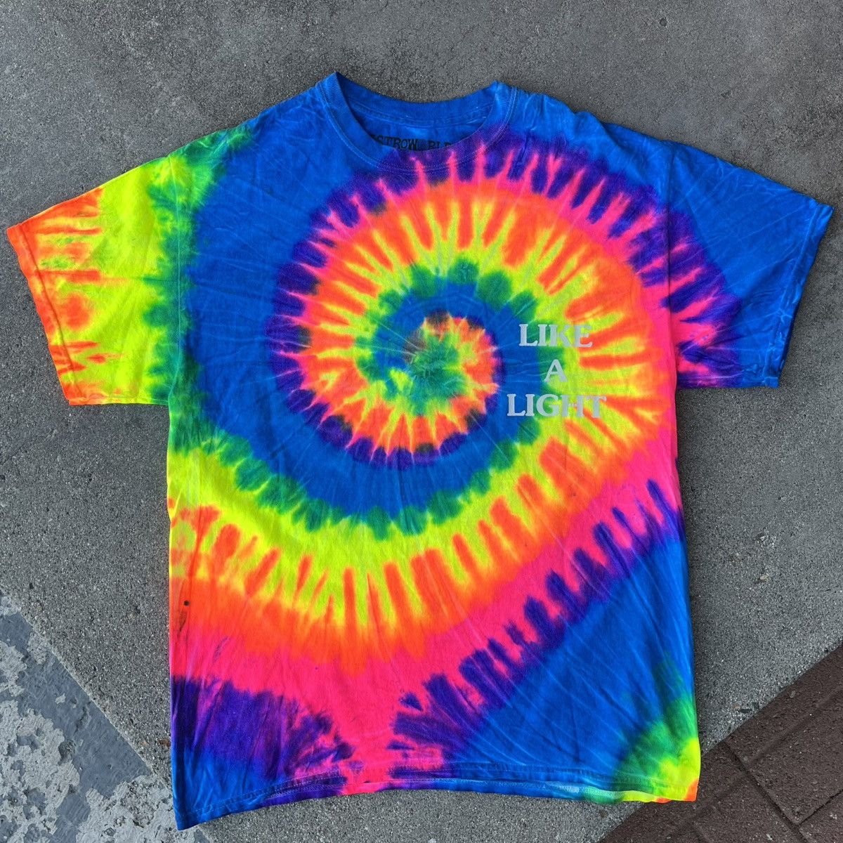 Travis Scott DS Travis Scott ‘Like a Light’ Sicko Mode Merch Tee Sz L Size US L / EU 52-54 / 3 - 3 Thumbnail