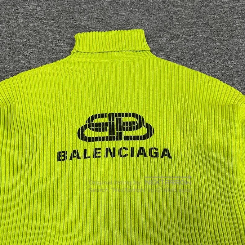Balenciaga Balenciaga Lock Closure High Neck Knit Sweater Size US XS / EU 42 / 0 - 6 Thumbnail
