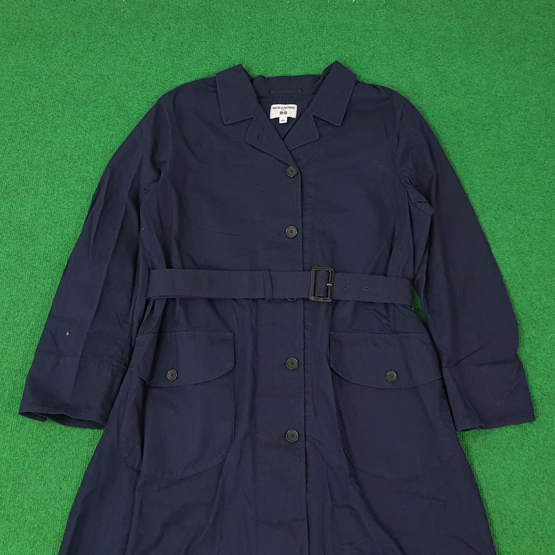 Designer × Japanese Brand × Vintage Vintage Ines De La Fressange Trench Coat C234N4 Size US M / EU 48-50 / 2 - 2 Thumbnail