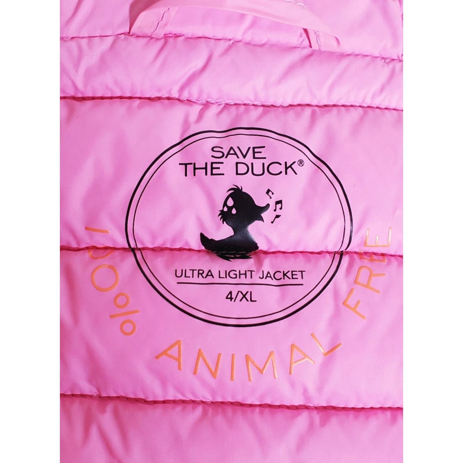 Save The Duck Save The Duck Daisy Hooded Puffer Ultra Light Jacket Rosa Pink Women's XL Hoodie Jacket Pink Size XL / US 12-14 / IT 48-50 - 7 Thumbnail