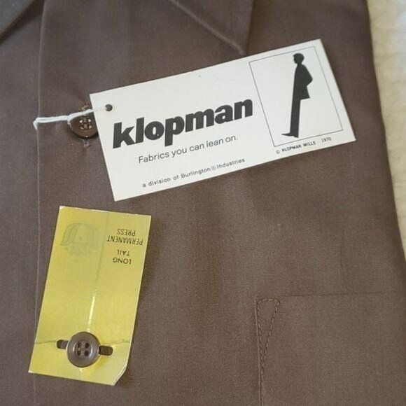 Vintage Wellington Hall Klopman Vintage Brown Sz. L Button Down Shir Size US L / EU 52-54 / 3 - 2 Thumbnail