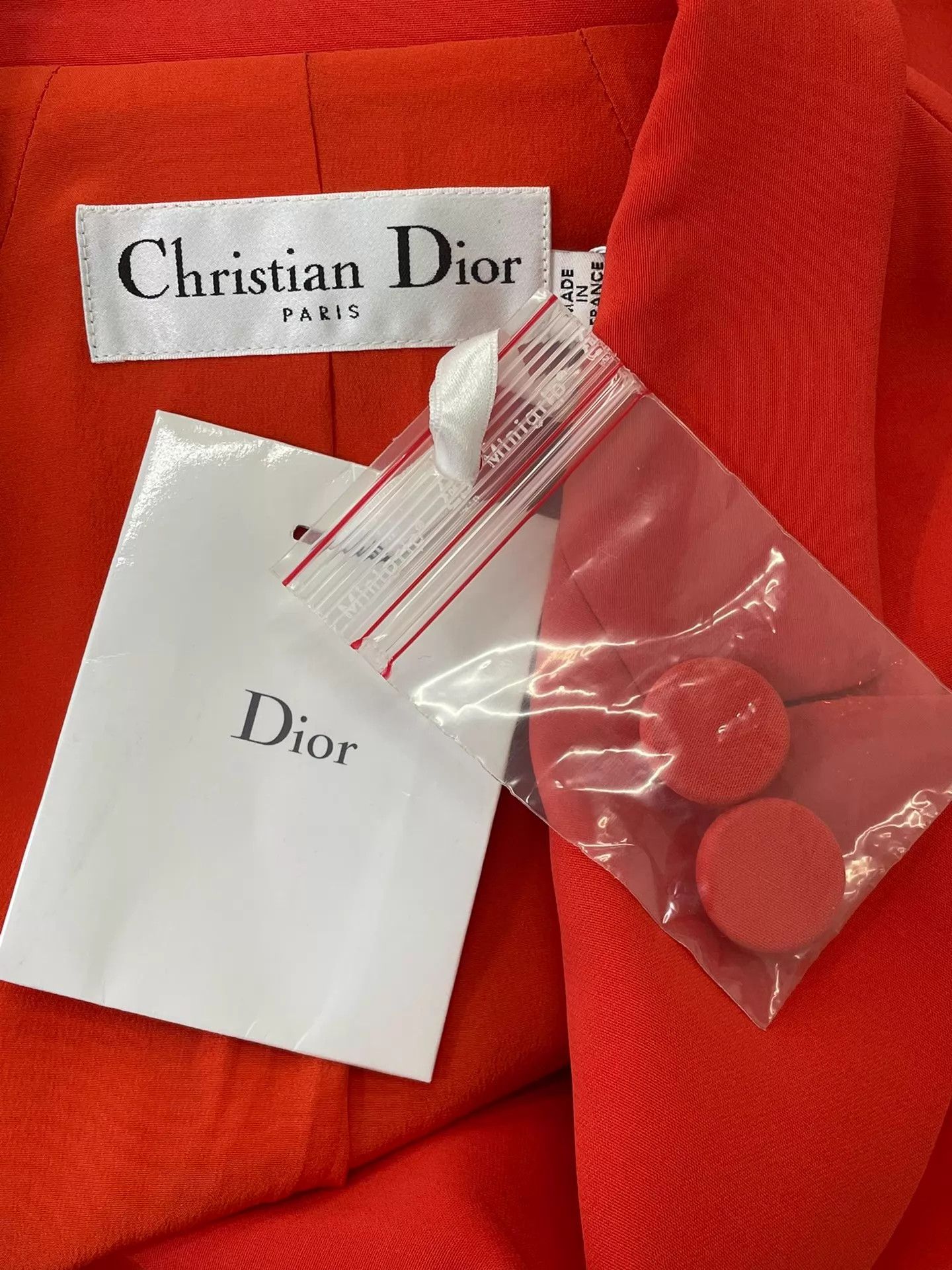 Dior Dior Sleeveless Asym Hem Silk & Wool Red Dress 38 Size XS / US 0-2 / IT 36-38 - 3 Thumbnail
