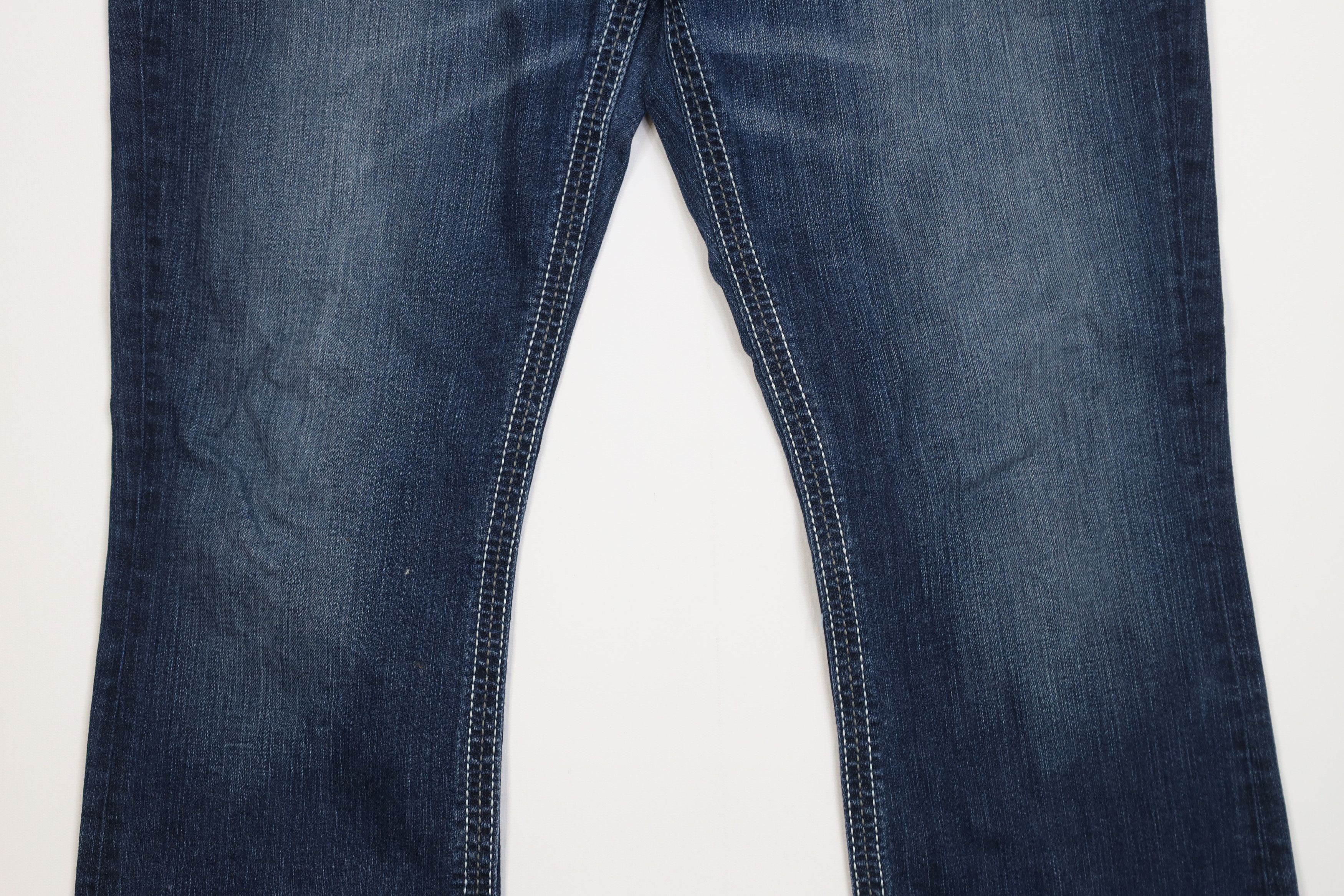 Vintage Buckle BKE Thick Stitch Payton Bootcut Flared Jeans Stretch Size 34" / US 12 / IT 48 - 3 Thumbnail