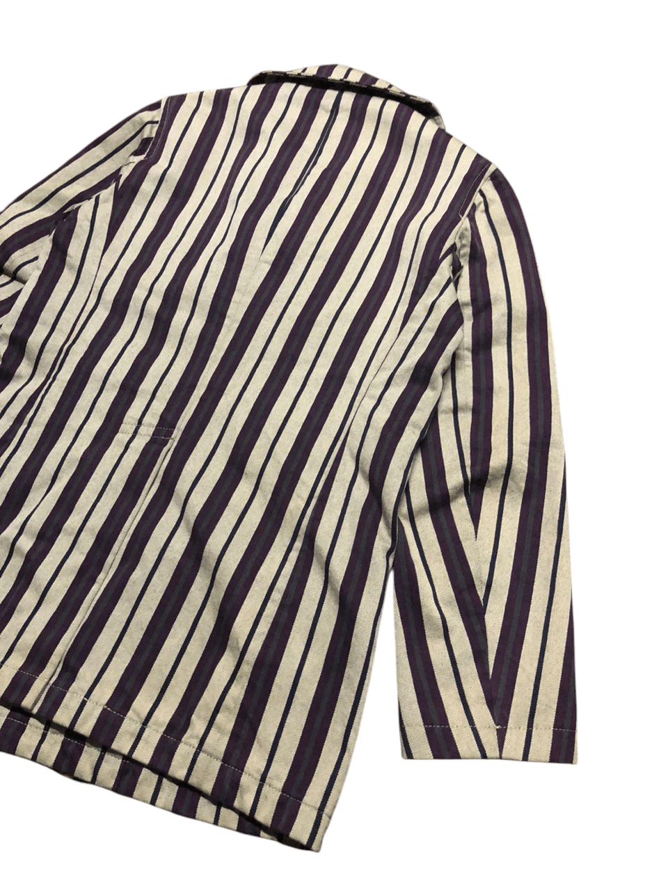 Japanese Brand Japanese Brand Yutaka Stripe Double Breasted Coat Size US S / EU 44-46 / 1 - 9 Thumbnail