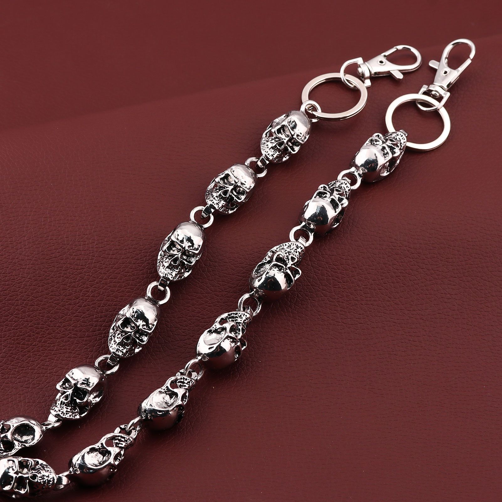 Jewelry Metal Big Skull Wallet Chain, Pants Chain Size ONE SIZE - 3 Thumbnail