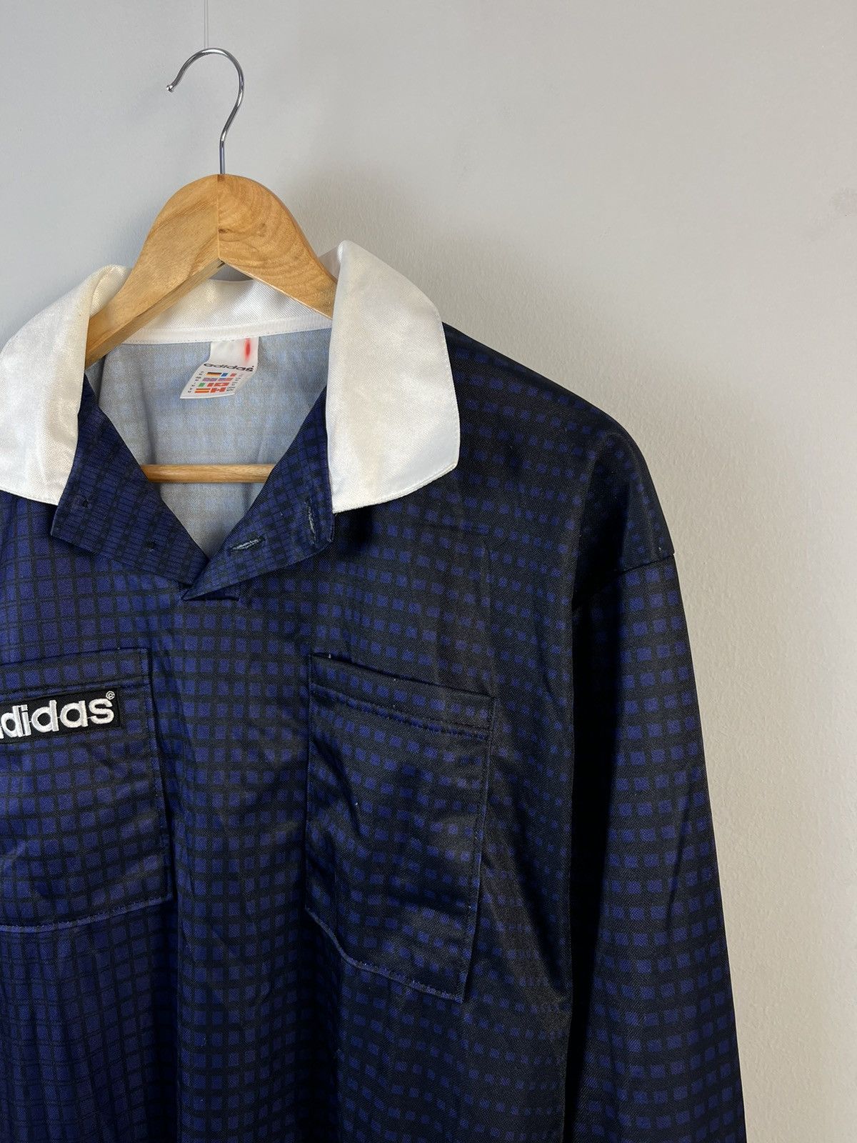 Adidas × Vintage Adidas Vintage Retro Y2K Streetwear 90's Plaid Jersey Size US M / EU 48-50 / 2 - 3 Thumbnail