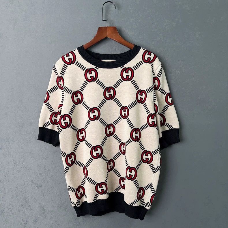 Gucci Gucci Double-sided diamond-shaped double-G knitted sweater Size M / US 6-8 / IT 42-44 - 1 Thumbnail