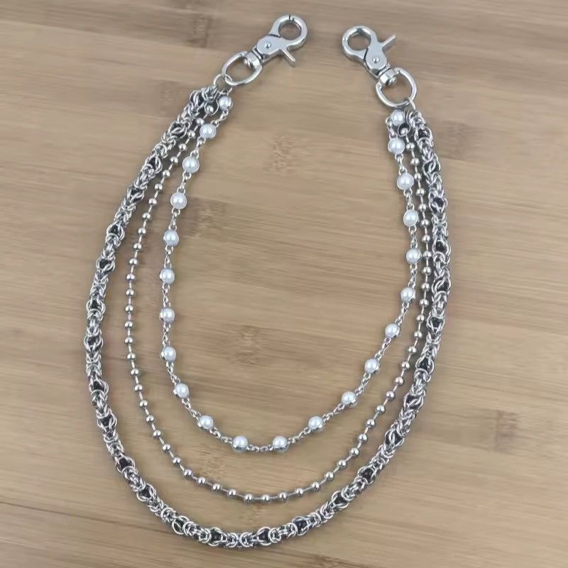 Jewelry 2 Layer Natural Echo Pearled Wallet Chain Size ONE SIZE - 1 Thumbnail