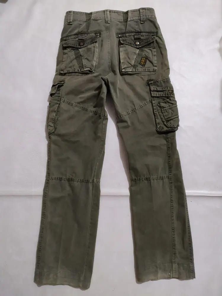Other Bapai Cargo Tactical Multi pocket Olive Colour Pants Size US 29 - 5 Thumbnail