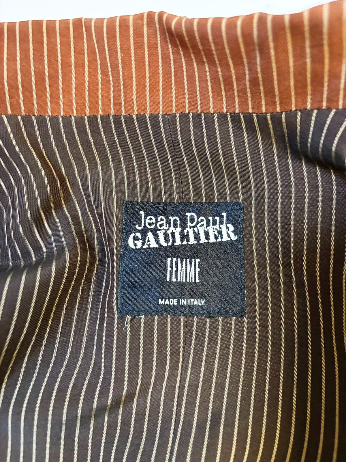 Jean Paul Gaultier Jean Paul Gaultier Archive Patchwork Pinstripe Blazer 2000s Size S / US 4 / IT 40 - 4 Thumbnail
