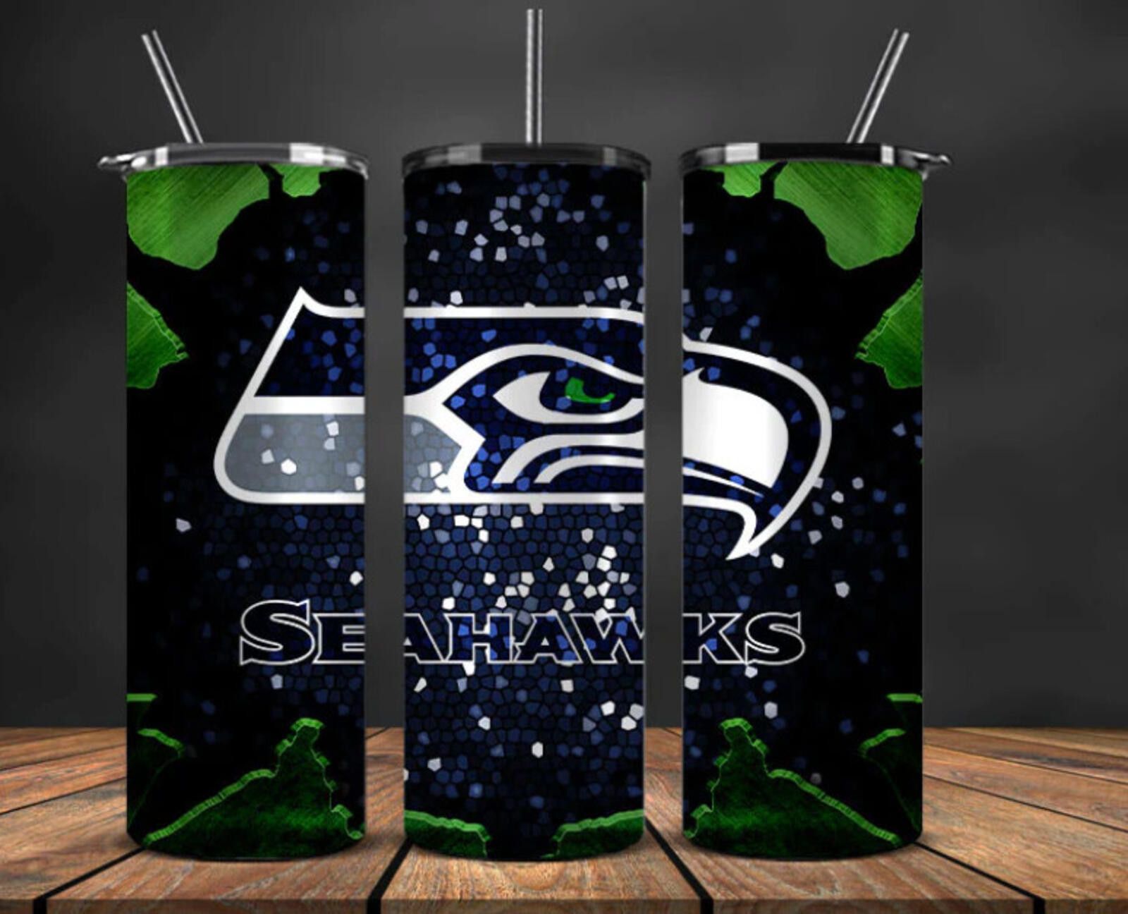 The Unbranded Brand 20 oz Seattle Seahawks Stainless steel Tumbler Size ONE SIZE - 1 Thumbnail