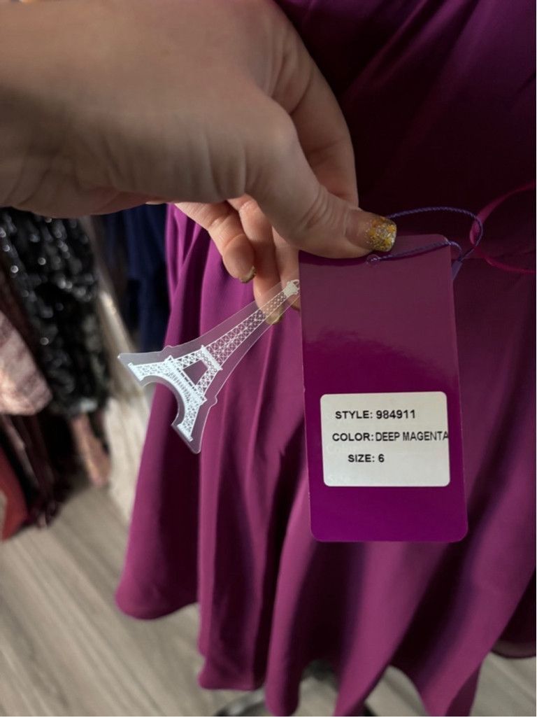 Unknown London Women Abby Paris Dress Size 6 Magenta Size M / US 6-8 / IT 42-44 - 4 Thumbnail