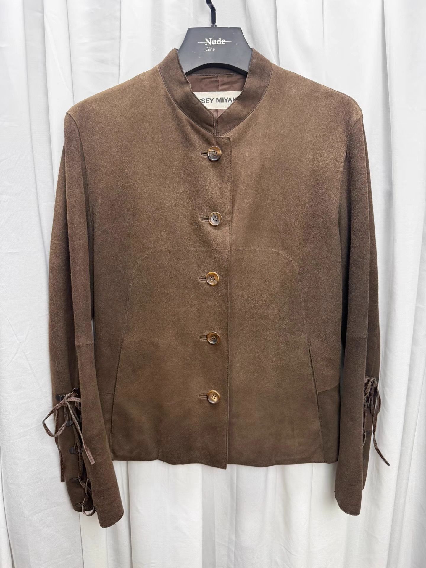 Issey Miyake Issey Miyake Lace-Up Sheepskin Jacket K20 Size US M / EU 48-50 / 2 - 1 Thumbnail