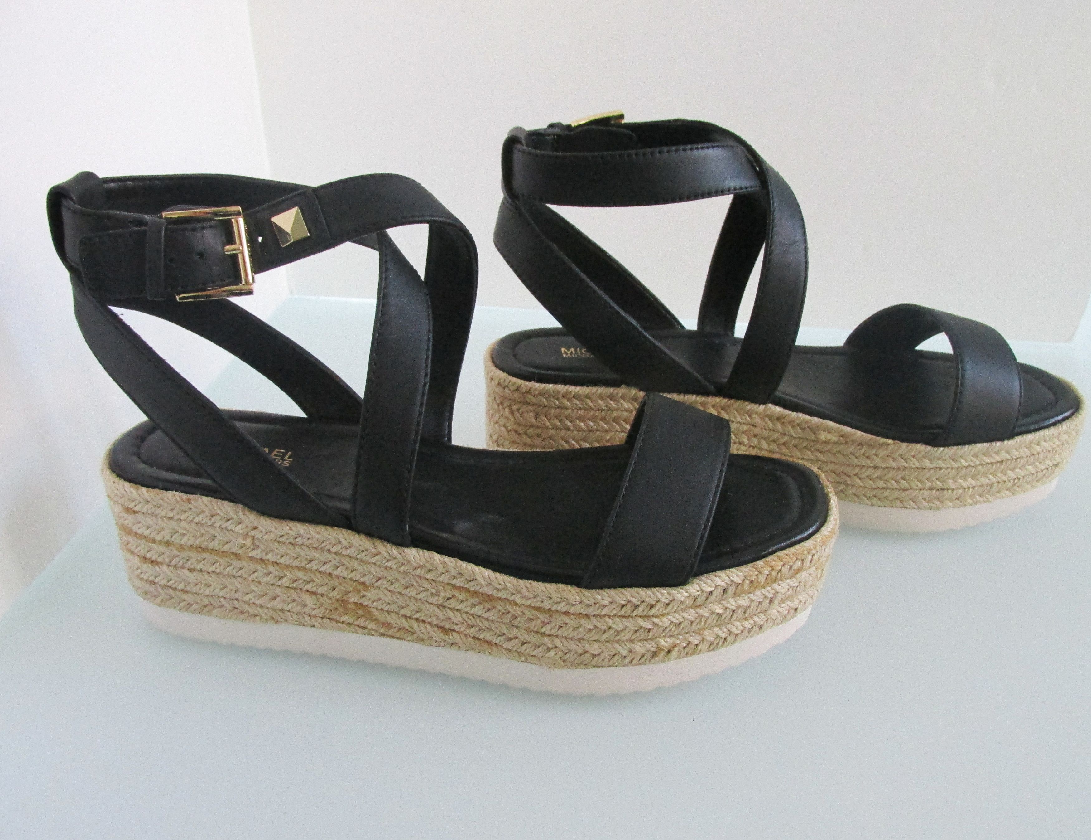 Michael Kors Michael Kors (New) Lowry Wedge Women's Leather Wedges 8 M Size US 8 / IT 38 - 3 Thumbnail
