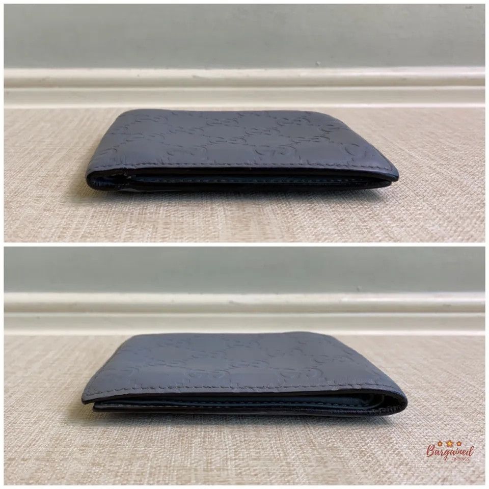 Gucci GUCCI Light Gray GG Guccissima Leather Bifold Men's Wallet Size ONE SIZE - 5 Thumbnail