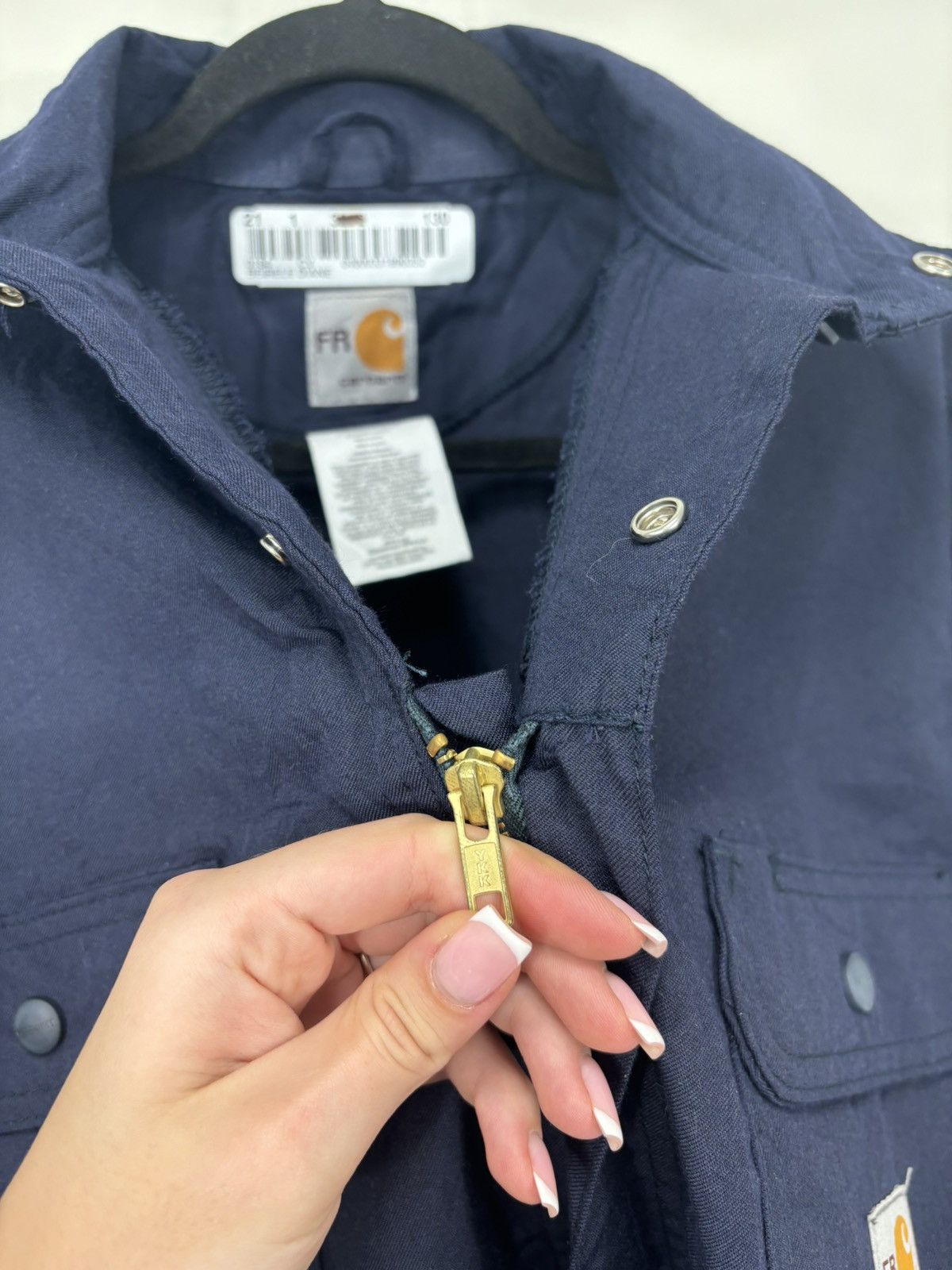 Carhartt Vintage Carhartt Flame Resistant Utility Boxy Cropped Jacket Size US S / EU 44-46 / 1 - 17 Thumbnail