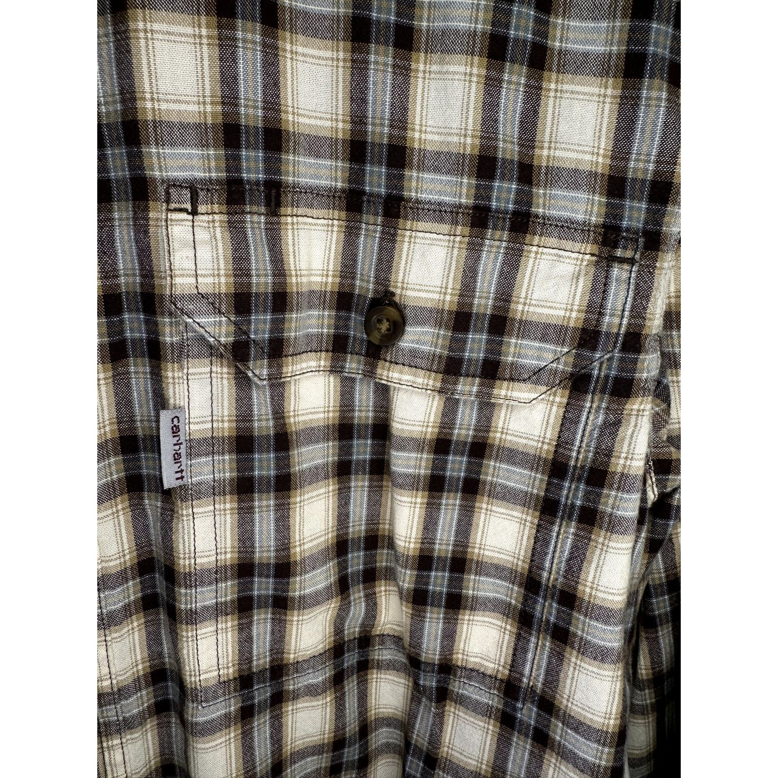 Carhartt Carhartt Plaid Relaxed Fit Button Down Work Shirt Gray M Size US M / EU 48-50 / 2 - 4 Thumbnail