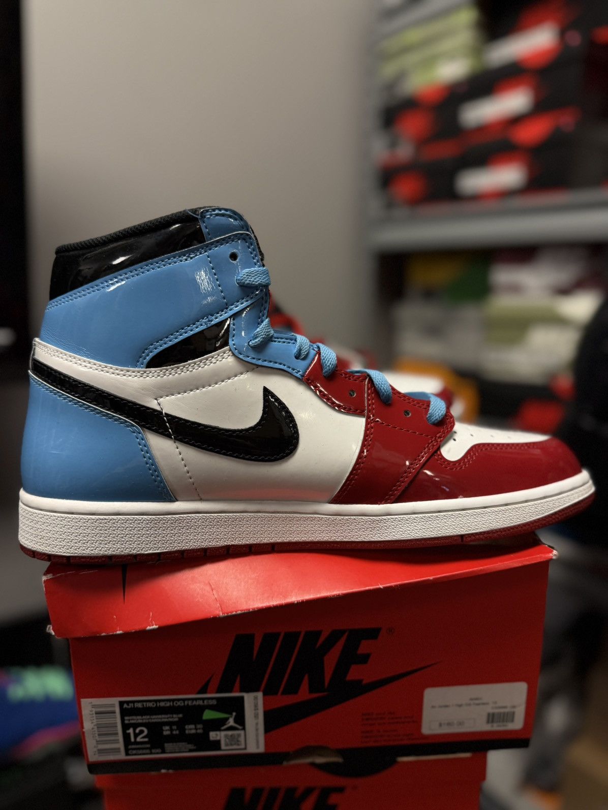 Jordan Brand × Nike Jordan 1 High Fearless Size 12 Clean Condition 🧼 Size US 12 / EU 45 - 9 Thumbnail