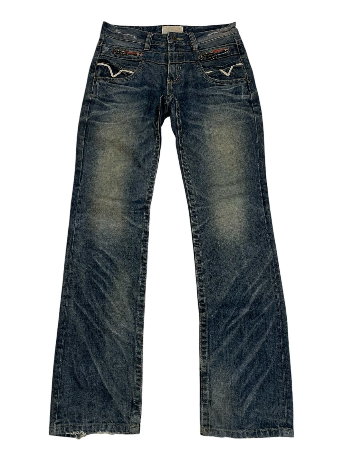 If Six Was Nine Lolita Muddy Whisker Distressed Denim Pants Size US 30 / EU 46 - 2 Thumbnail