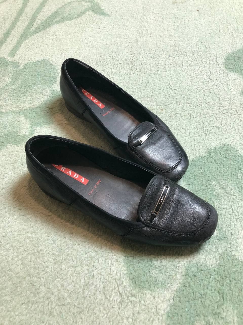 Prada Vintage Prada Classic Fit Black Flats Size US 8 / IT 38 - 3 Thumbnail