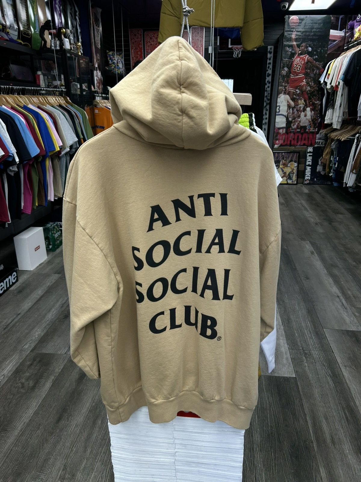 Anti Social Social Club Anti Social Social club Hoodie Beige Size US XL / EU 56 / 4 - 2 Thumbnail