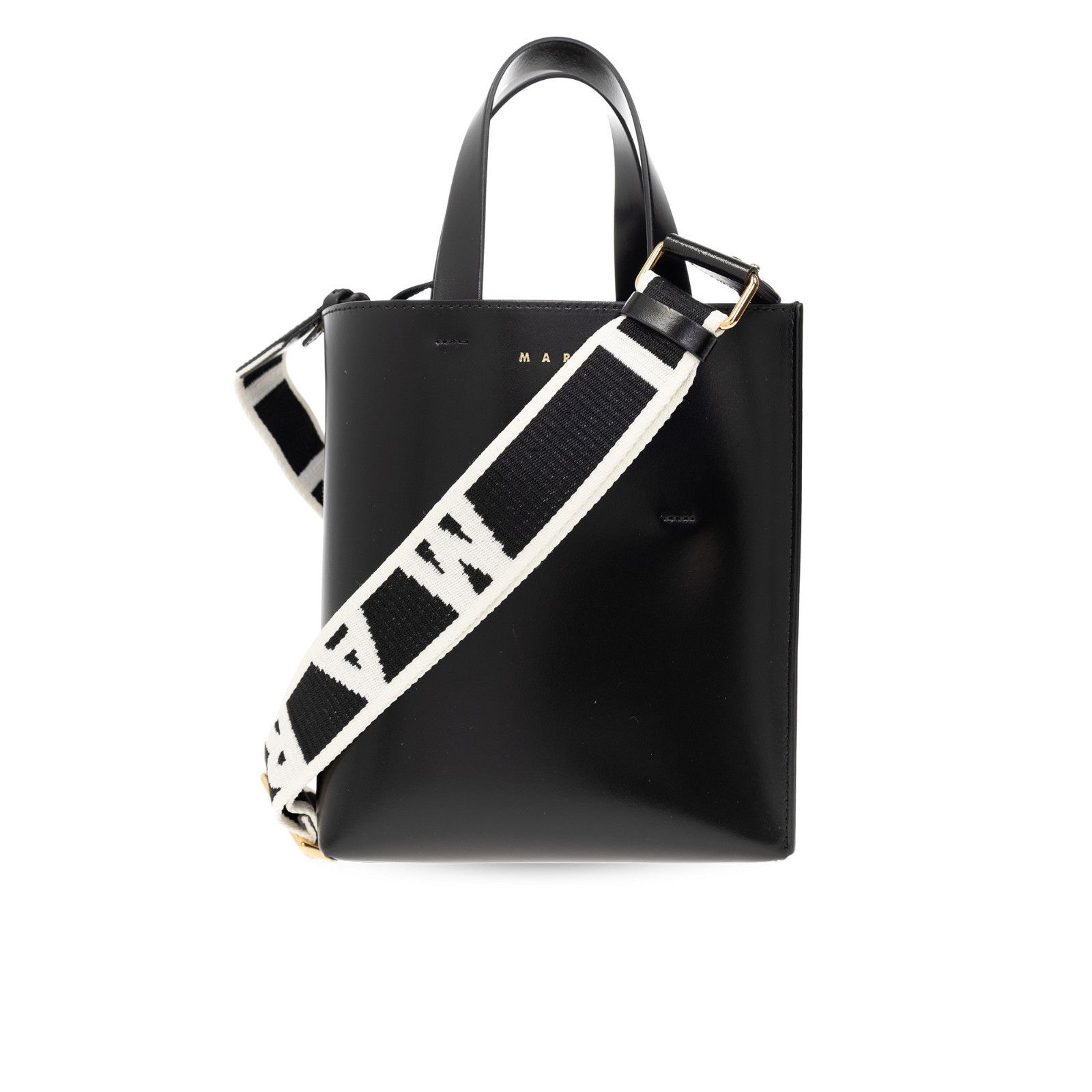 Marni MARNI Museo Black Leather Top Handle Bag New & Authentic Size ONE SIZE - 1 Thumbnail