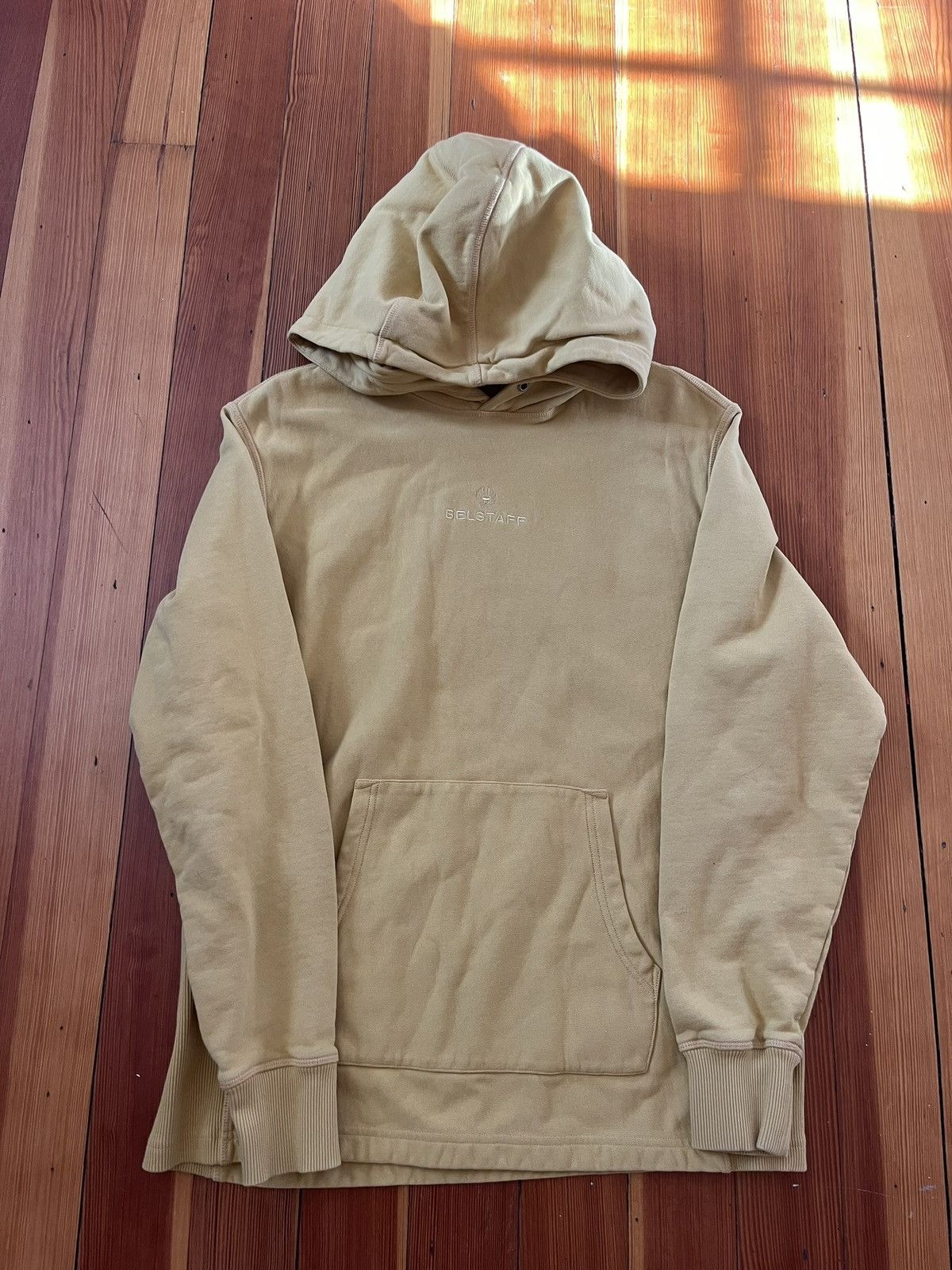 Belstaff Belstaff Mustard Embroidered Hoodie Size US L / EU 52-54 / 3 - 3 Thumbnail
