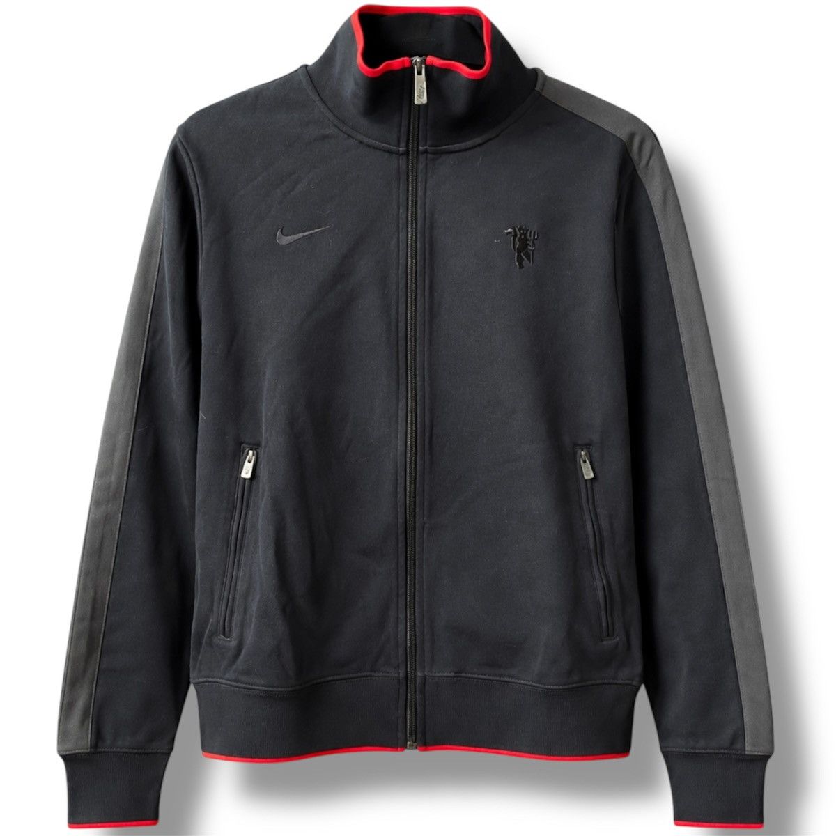 Nike 2010/11 MANCHESTER UNITED TRAINING TRACK ZIP SOCCER JACKET M Size US M / EU 48-50 / 2 - 1 Thumbnail