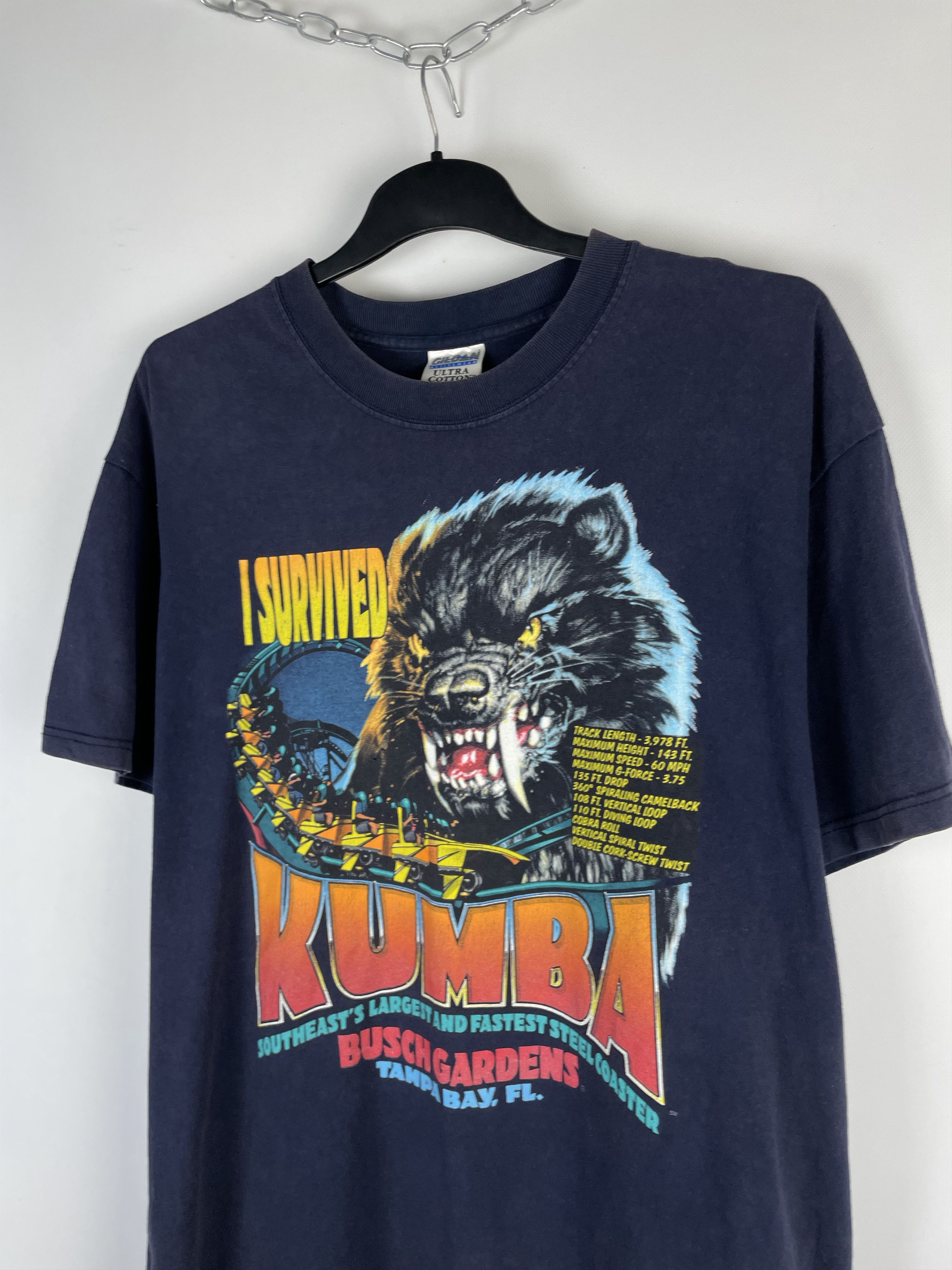 Other Vintage 90s Kumba Busch Gardens Tee Shirt Size US L / EU 52-54 / 3 - 4 Thumbnail